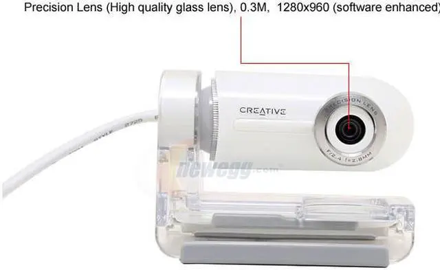 Alt view image 3 of 7 - Creative 73VF027000000 Live! Cam Optia 0.3MP Effective Pixels USB 2.0 WebCam