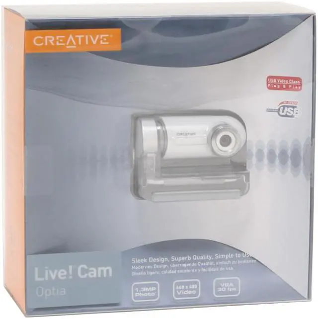 Alt view image 7 of 7 - Creative 73VF027000000 Live! Cam Optia 0.3MP Effective Pixels USB 2.0 WebCam