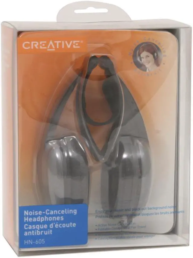 Alt view image 4 of 4 - Creative HN-605 3.5mm Connector Circumaural Noise-Canceling Headphone