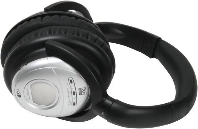 Alt view image 2 of 7 - Creative Aurvana X-Fi 3.5mm/ 6.3mm Connector Circumaural Noise-Cancelling Headphone