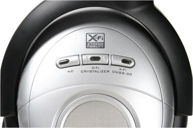 Alt view image 3 of 7 - Creative Aurvana X-Fi 3.5mm/ 6.3mm Connector Circumaural Noise-Cancelling Headphone