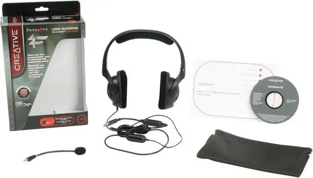 Alt view image 7 of 7 - Creative Fatal1ty Gaming USB Headset - Smaller Box