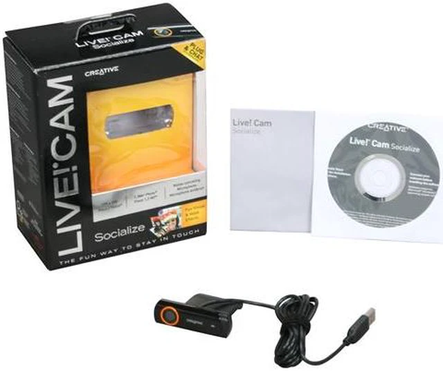 Alt view image 6 of 6 - Creative 73VF064000000 Live! Cam Socialize 0.3 M Effective Pixels USB 2.0 WebCam