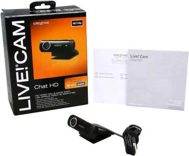 Alt view image 5 of 5 - Creative 73VF070000000 Live! Cam Chat HD