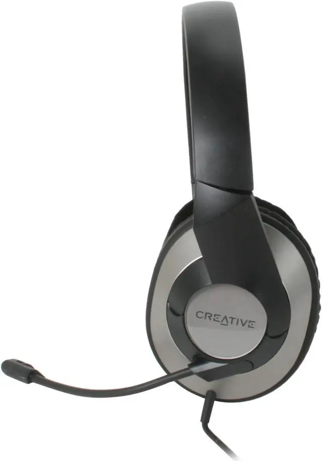 Alt view image 3 of 6 - Creative 51EF0390AA001 3.5mm Connector Circumaural ChatMax HS-620 Headset