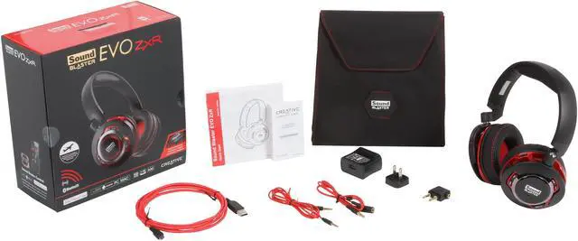 Alt view image 9 of 9 - Creative Sound Blaster EVO ZxR 3.5mm/ USB Connector Circumaural Headset with NFC