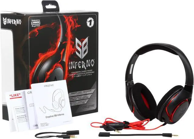 Alt view image 7 of 7 - Creative Sound Blaster Inferno 3.5mm Connector Circumaural Gaming Headset