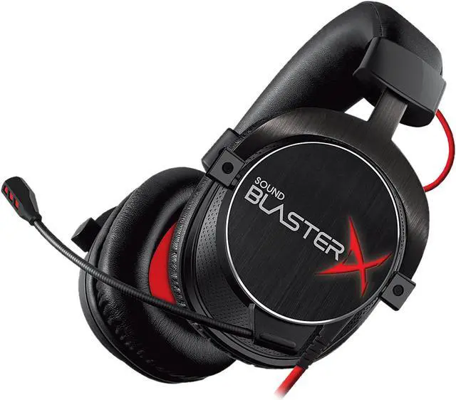 Alt view image 3 of 3 - Creative Sound BlasterX H7 Tournament 3.5mm/ USB Connector Circumaural Headset