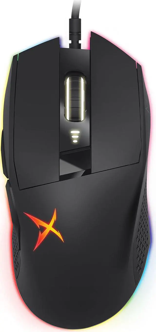 Alt view image 3 of 5 - Siege M04 Precision Gaming Mouse with RGB Lighting, PixArt PMW3360 Sensor, 12000 DPI