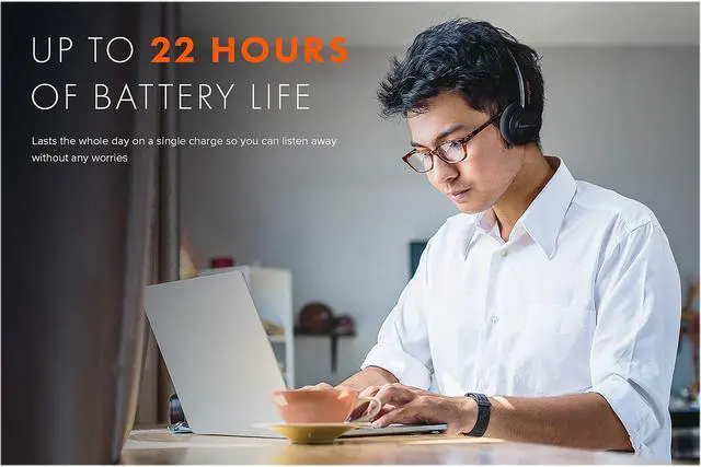 Alt view image 3 of 6 - Sound Blaster JAM V2 On-Ear Lightweight Bluetooth 5.0 Wireless Headphones with USB-C, aptX Low Latency, aptX HD, Multipoint Connectivity, Voice Detection and Noise Reduction, 22 Hours Battery Life