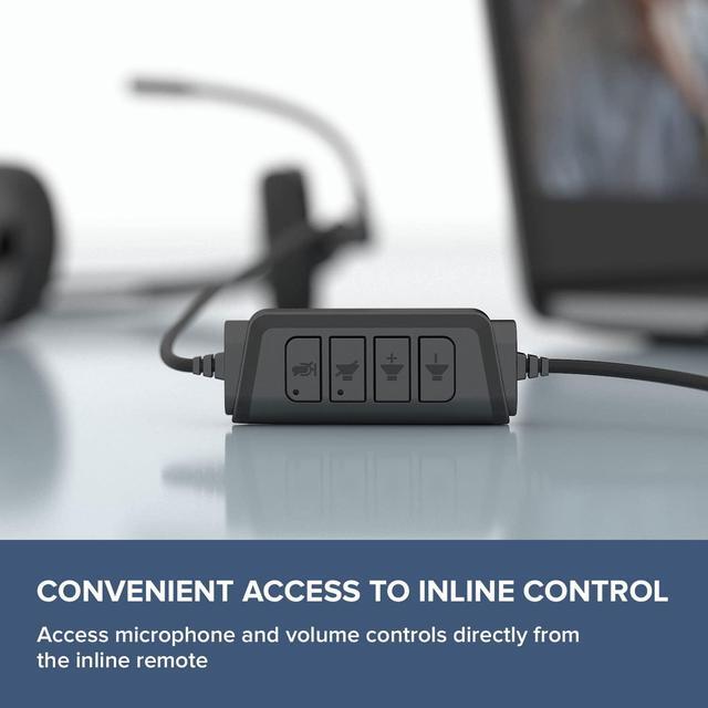 Alt view image 2 of 4 - Creative HS-220 USB On-Ear Headset with Noise-Cancelling Mic and Inline Remote