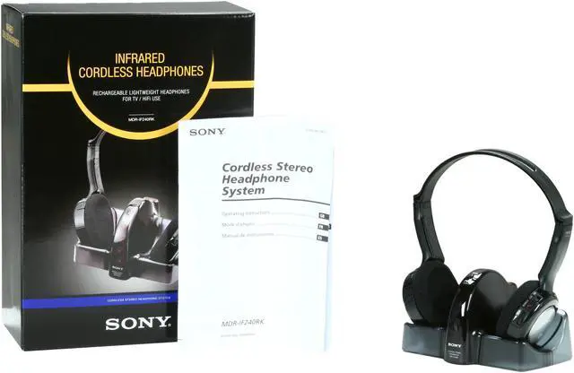 Alt view image 9 of 9 - SONY MDR-IF240RK Circumaural Infrared Wireless Headphone