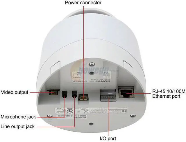Alt view image 3 of 5 - SONY SNC-DF40N 640 x 480 MAX Resolution RJ45 Network Indoor Minidome Video
