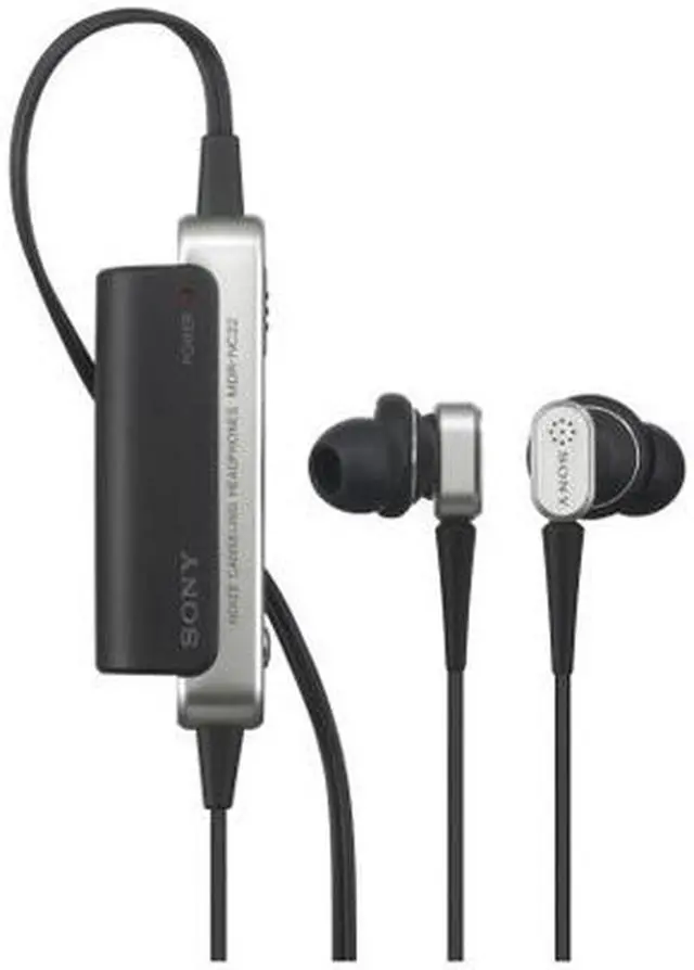 Main image of SONY MDR-NC22/BLK 3.5mm Gold-Plated Connector Earbud Noise Cancelling Headphone