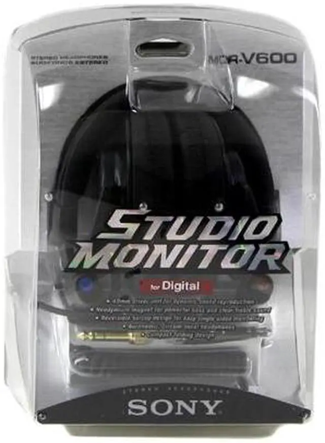 Alt view image 5 of 5 - SONY - Studio Monitor Series Stereo Headphones (MDR-V600)