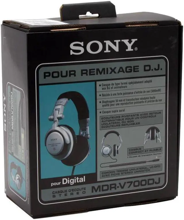 Alt view image 7 of 7 - SONY Studio Monitor MDR-V700DJ 3.5mm/ 6.3mm Connector Circumaural DJ Headphone