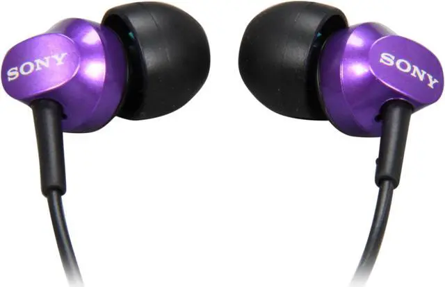 Main image of SONY Violet MDR-EX58V/VLT In-Ear EX Earbud with Volume Control (Violet)