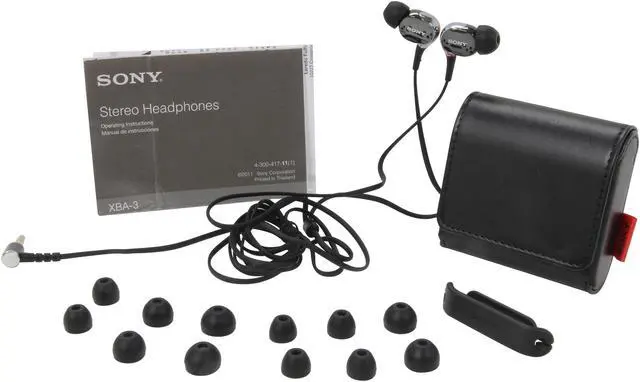 Alt view image 5 of 6 - SONY XBA-3 Balanced Armature Headphones-3 Drivers