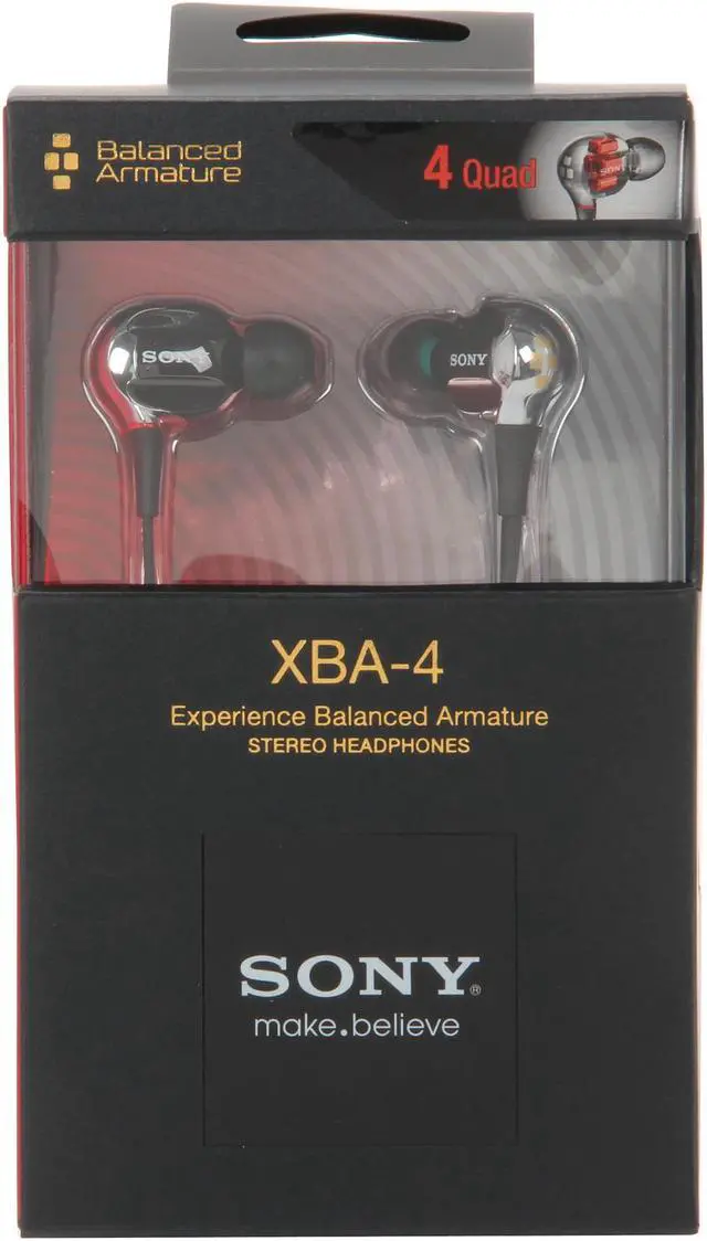 Alt view image 6 of 6 - SONY XBA-4 Balanced Armature Headphones-4 Drivers