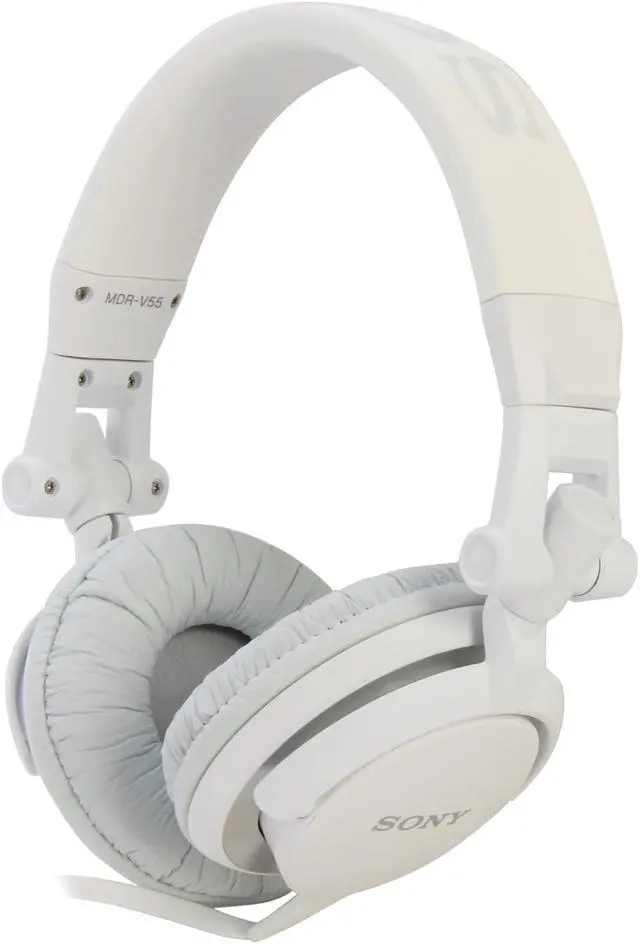 Main image of SONY White MDR-V55/WHI DJ Style Headphone (White)