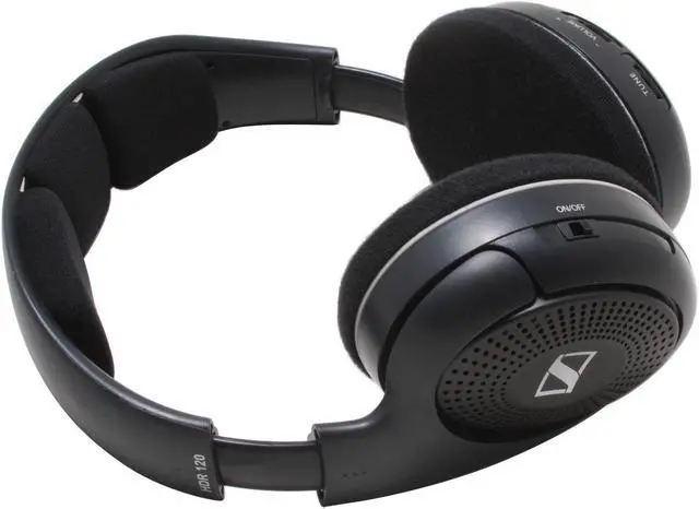 Alt view image 4 of 6 - Sennheiser Black HDR120 Supra-aural Supplemental Wireless Headphone for RS-120 System