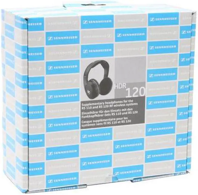Alt view image 6 of 6 - Sennheiser Black HDR120 Supra-aural Supplemental Wireless Headphone for RS-120 System