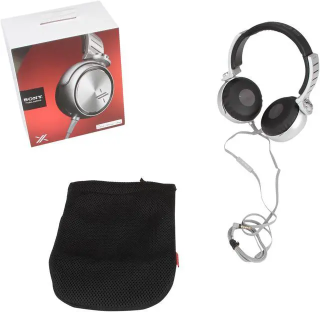 Alt view image 7 of 7 - SONY Black/Silver MDR-X05/BS Headphones, Black/Silver