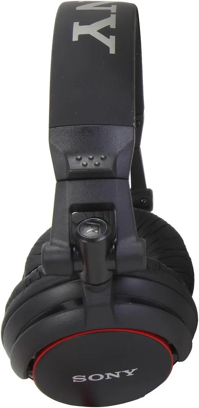 Alt view image 3 of 7 - Sony MDRV55 Extra Bass & DJ Headphones, Black/Red