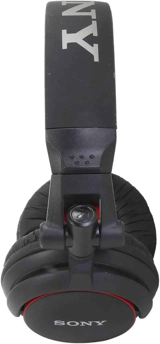 Alt view image 5 of 7 - Sony MDRV55 Extra Bass & DJ Headphones, Black/Red