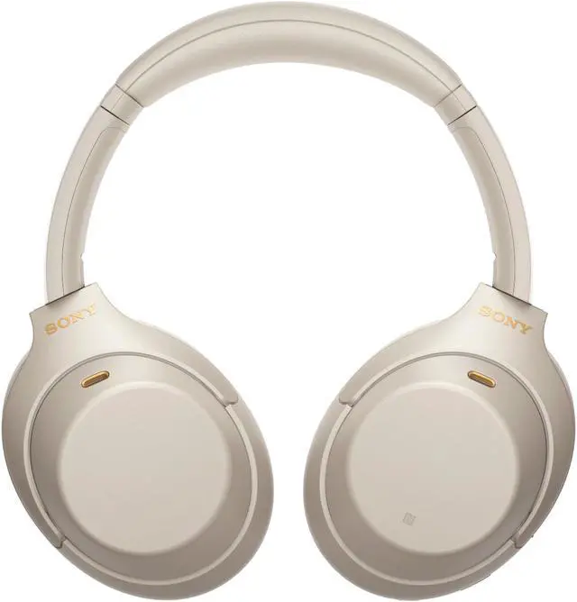 Alt view image 5 of 8 - Sony WH1000XM4 Wireless Noise Canceling Over-the-Ear Headphones with Google Assistant - Silver