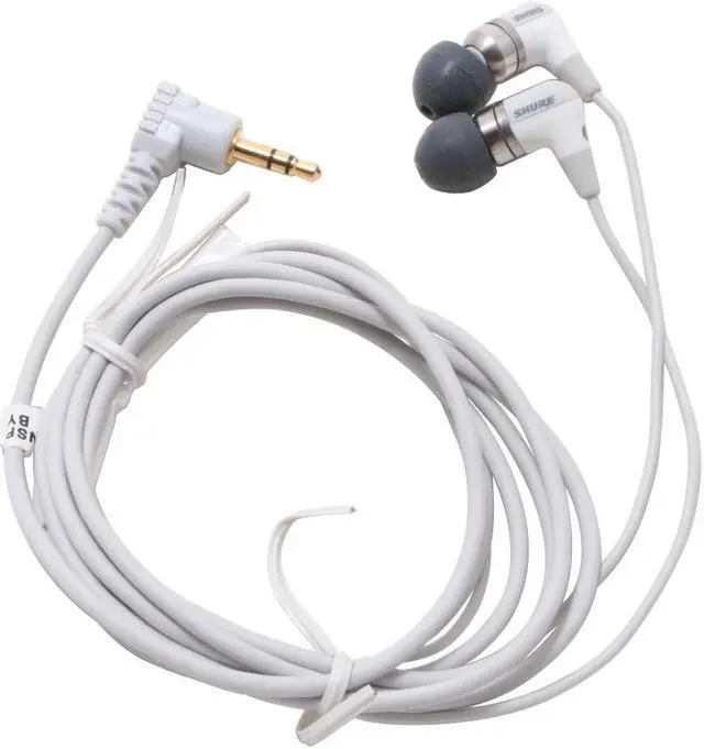 Alt view image 2 of 4 - SHURE E4C 3.5 mm Gold-Plated Connector Canal Isolating Earphones