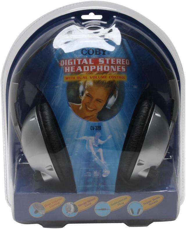 Alt view image 2 of 2 - COBY CV-320 3.5mm Gold-Plated Connector Circumaural Professional Studio Monitor Headphone with Dual Volume Controls
