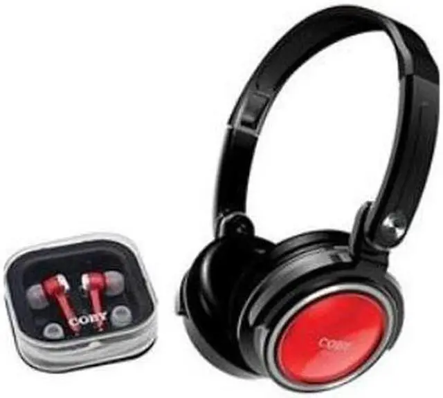 Alt view image 2 of 2 - COBY CV215 3.5mm Connector Headphones: Circumaural / Earphones: Canal 2 in 1 Combo Deep Bass Stereo Headphone & Earphone