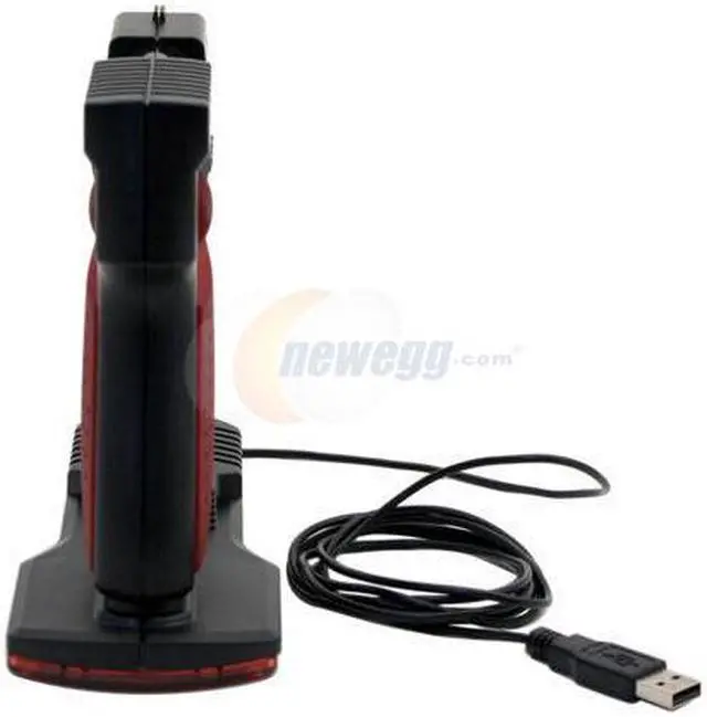 Alt view image 4 of 5 - MonsterGecko PistolMouse FPS Black/Red USB Optical Gaming mouse