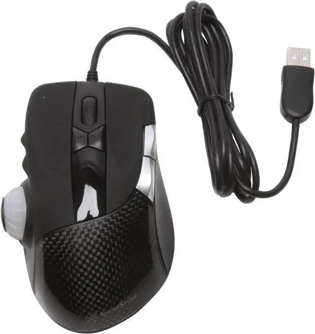 Alt view image 8 of 10 - SilverStone SST-RVM01B Black 11 Buttons 1 x Wheel USB Laser Mouse