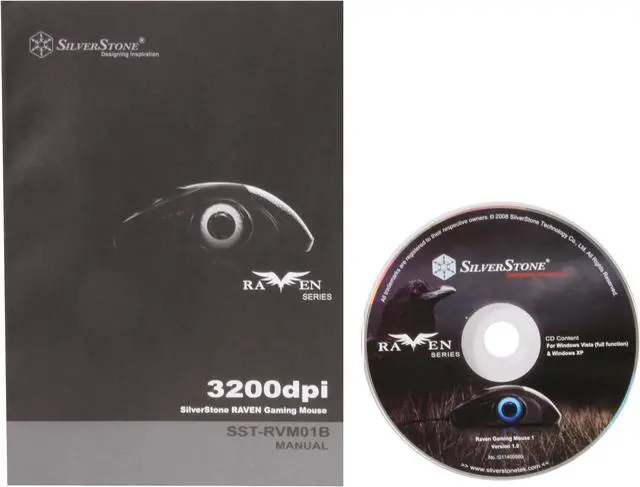Alt view image 9 of 10 - SilverStone SST-RVM01B Black 11 Buttons 1 x Wheel USB Laser Mouse