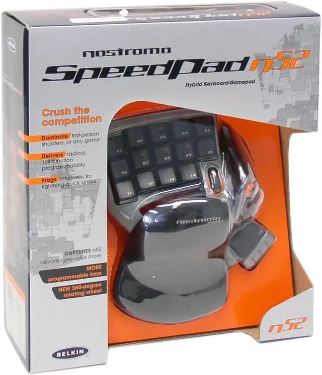 Alt view image 4 of 4 - BELKIN F8GFPC100 Nostromo n52 SpeedPad