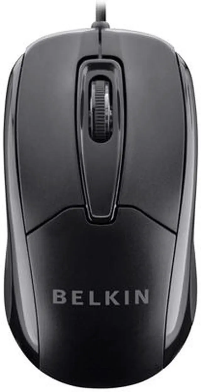 Main image of Belkin F5M010qBLK 3-Button Wired USB Optical Mouse with 5-Foot Cord, Compatible with PCs, Macs, Desktops and Laptops