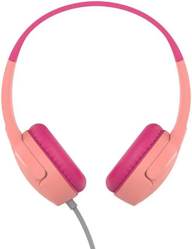 Main image of Belkin SoundForm Mini Pink Wired On-Ear Headphones for Kids AUD004BTPK