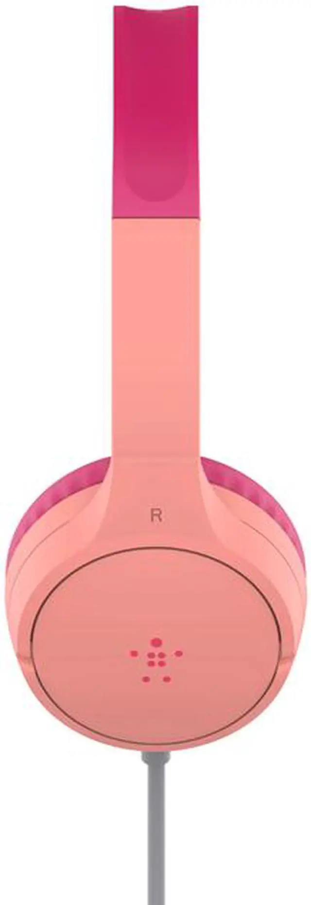 Alt view image 2 of 4 - Belkin SoundForm Mini Pink Wired On-Ear Headphones for Kids AUD004BTPK