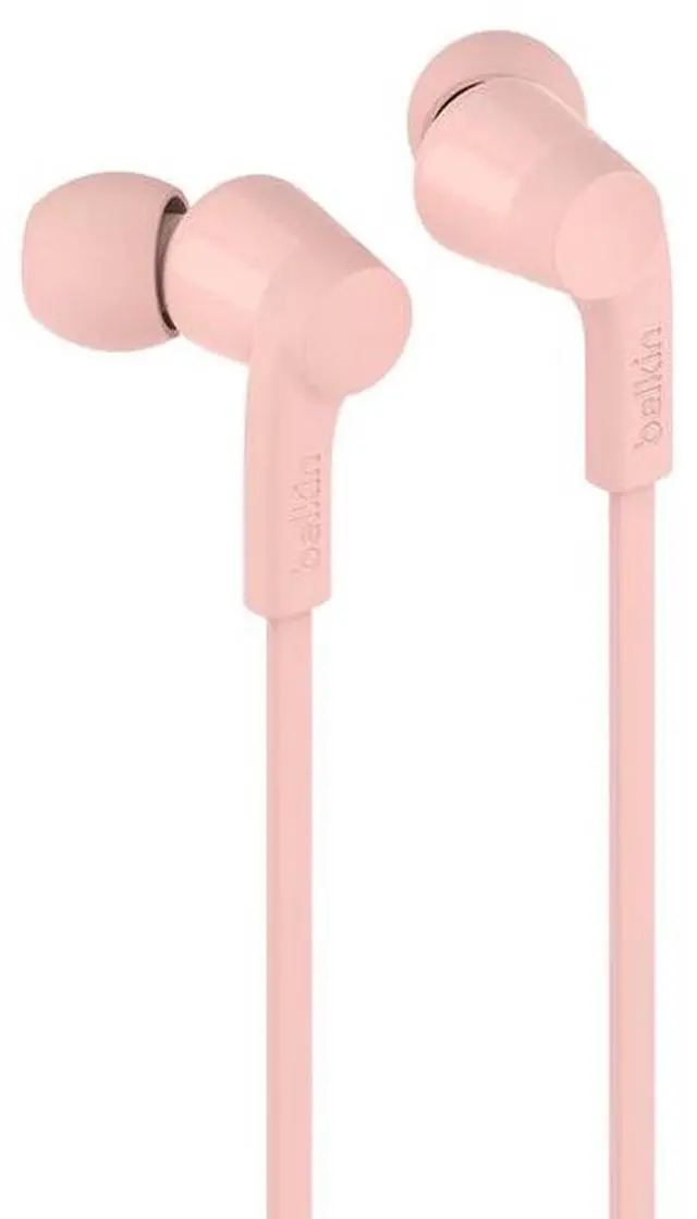 Alt view image 2 of 4 - Belkin SoundForm USB-C Wired Earbuds with Adjustable Volume Limiter - Pink