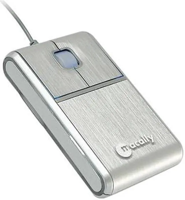 Main image of macally AccuGlide USB Wired Optical Low Profile Precision Mouse for MAC