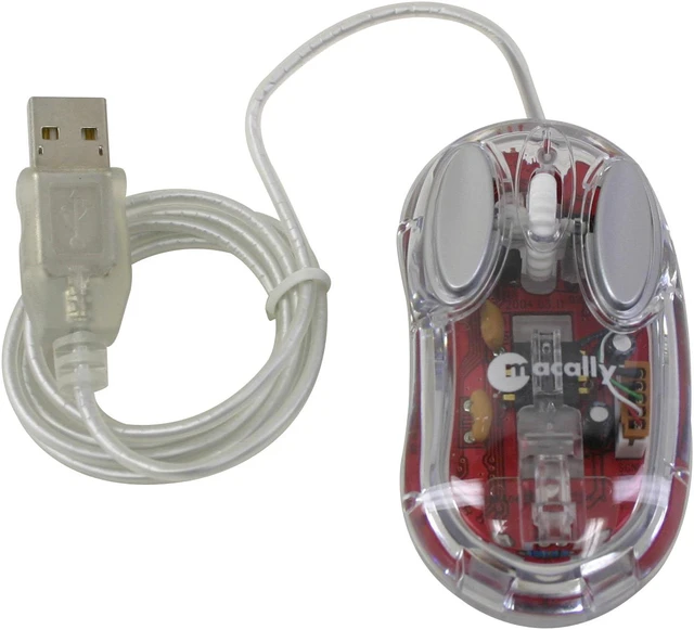 Open Box: macally MICROMOUSE USB Clear Optical Mouse - Newegg.com