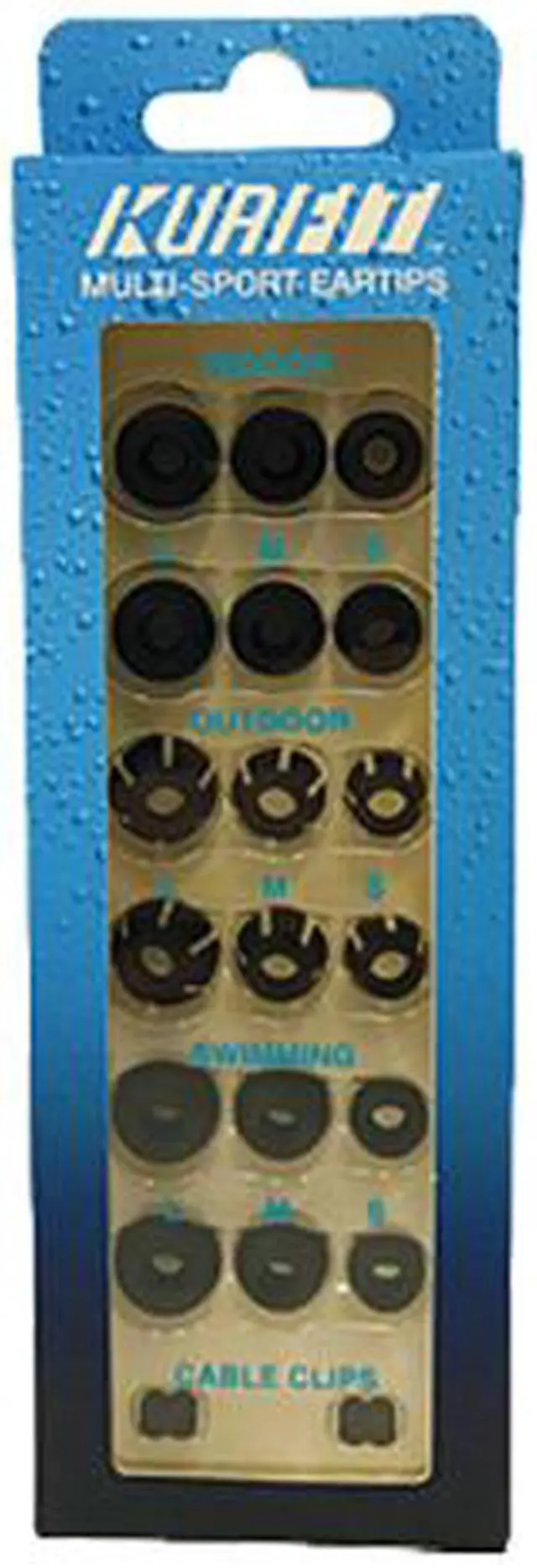 Alt view image 2 of 2 - Kuaifit Black KU17ETAS Ear Tip Accessory Set