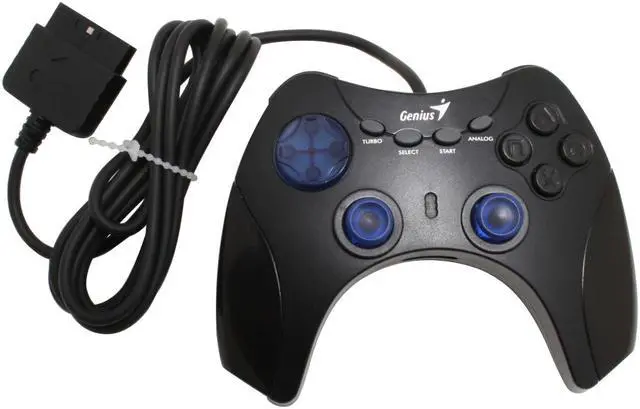 Alt view image 3 of 5 - Genius MaxFire Blaze Vibration Gamepad for PlayStation 2