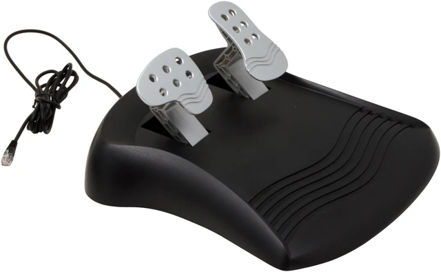 Genius Twin Wheel - Vibration Feedback Racing Wheel for PS2&PC with 12 ...