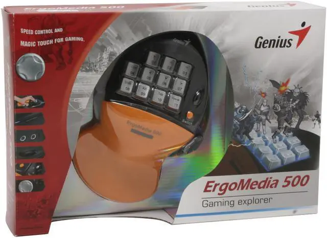 Alt view image 5 of 5 - Genius ErgoMedia 500 Gaming Pad for game hunters