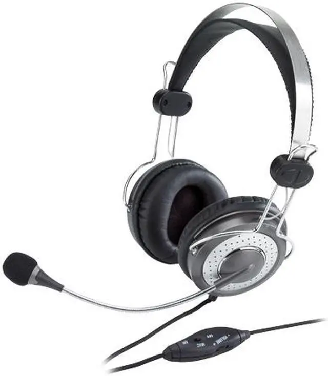 Main image of Genius HS-04SU 3.5mm Connector Circumaural Headband Headset with Noise-canceling Microphone