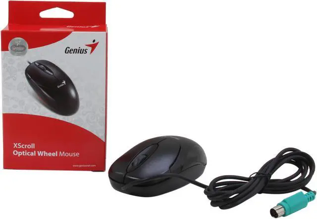 Alt view image 5 of 5 - Genius XScroll Black 1 x Wheel PS/2 Wired Optical Mouse