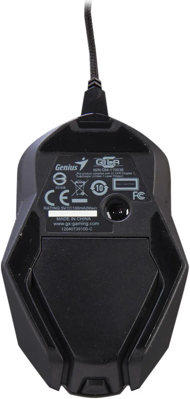 Alt view image 5 of 6 - Genius GX-Gaming Gila Black 12 Buttons 1 x Wheel USB Wired 8200 dpi MMO/RTS Professional Gaming Mouse